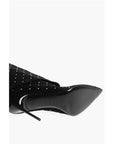 Balmain Suede ARIEL Boots with Rhinestoned Detail