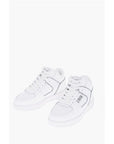 Versace JEANS COUTURE Leather MEYSSA Sneakers with Printed Contrasti