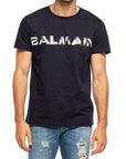 Balmain Blue Cotton T-Shirt