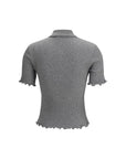 Fendi Ribbed Polo T-shirt