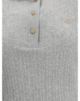 Fendi Ribbed Polo T-shirt