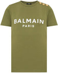 Balmain Green Cotton Tops & T-Shirt