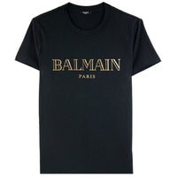 Balmain Black Cotton T-Shirt