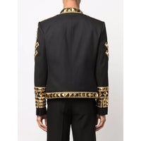 Balmain Black Haircalf Jacket