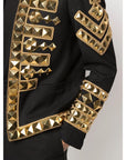 Balmain Black Haircalf Jacket