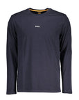 Hugo Boss Blue Cotton Men T-Shirt