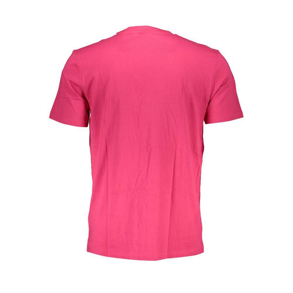 Hugo Boss Pink Cotton Men T-Shirt