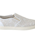 Dolce & Gabbana Elegant Off White Loafers for Ladies