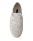 Dolce & Gabbana Elegant Off White Loafers for Ladies