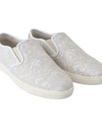 Dolce & Gabbana Elegant Off White Loafers for Ladies