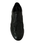 Dolce & Gabbana Elegant Green Brogues Oxford Wingtip Flats