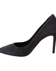 Dolce & Gabbana Elegant Gray Suede Stiletto Pumps