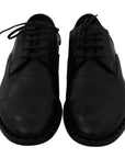 Dolce & Gabbana Sleek Black Leather Formal Dress Shoes