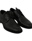 Dolce & Gabbana Sleek Black Leather Formal Dress Shoes