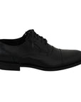 Dolce & Gabbana Sleek Black Leather Formal Dress Shoes