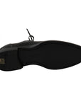 Dolce & Gabbana Sleek Black Leather Formal Dress Shoes