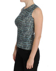 Dolce & Gabbana Elegant Blue Wool Vest Pullover Top