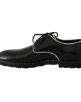 Dolce & Gabbana Elegant Black Leather Derby Dress Shoes