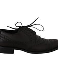 Dolce & Gabbana Elegant Bordeaux Wingtip Derby Dress Shoes