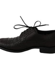 Dolce & Gabbana Elegant Bordeaux Wingtip Derby Dress Shoes
