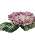 Dolce & Gabbana Elegant Purple Floral Silk Blend Brooch