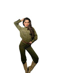 Commandante Asiye - Black Tailored Set – Structured Shirt & Flared Pants
