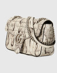 Gucci Sac à épaule GG Marmont en python petite taille