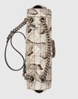 Gucci Sac à épaule GG Marmont en python petite taille