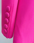 Ensemble Tailleur Rose & Crème Coupe Regulière