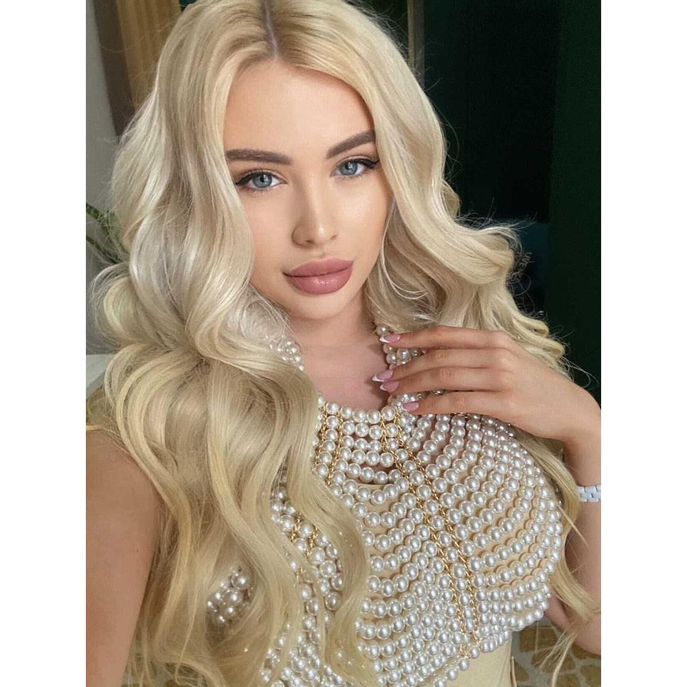 Châle en Perles Ivory Fait Main