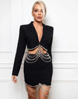 Diamond Fringe Skirt Two-Piece Set