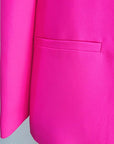 Ensemble Tailleur Rose & Crème Coupe Regulière