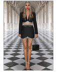 Diamond Fringe Skirt Two-Piece Set