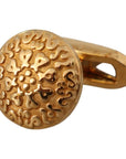 Dolce & Gabbana Elegant Gold Plated Brass Men's Cufflinks