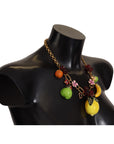 Dolce & Gabbana Chic Gold Statement Sicily Fruit Necklace