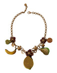 Dolce & Gabbana Chic Gold Statement Sicily Fruit Necklace
