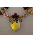 Dolce & Gabbana Chic Gold Statement Sicily Fruit Necklace