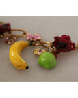 Dolce & Gabbana Chic Gold Statement Sicily Fruit Necklace