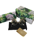 Dolce & Gabbana Elegant Floral Embellished Gold Sunglasses