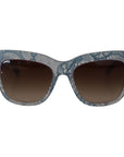 Dolce & Gabbana Elegant Lace-Trimmed Gradient Sunglasses