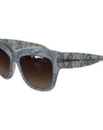 Dolce & Gabbana Elegant Lace-Trimmed Gradient Sunglasses