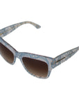 Dolce & Gabbana Elegant Lace-Trimmed Gradient Sunglasses
