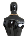 Dolce & Gabbana Elegant Gold Floral Crystal Statement Necklace