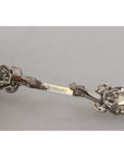 Dolce & Gabbana Elegant Sterling Silver Glass Brooch