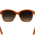 Dolce & Gabbana Chic Orange Round Sunglasses for Women