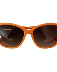 Dolce & Gabbana Chic Orange Round Sunglasses for Women