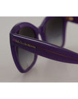 Dolce & Gabbana Elegant Purple Gradient Lens Sunglasses