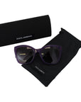 Dolce & Gabbana Elegant Purple Gradient Lens Sunglasses