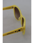 Dolce & Gabbana Chic Yellow Acetate Gradient Sunglasses