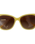 Dolce & Gabbana Chic Yellow Acetate Gradient Sunglasses